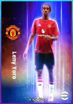 Leny Yoro eFootball 2026 player card, 81 OVR CB