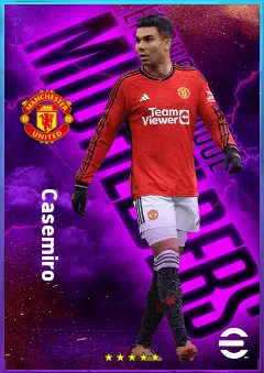 Casemiro eFootball 2026 player card, 82 OVR DMF