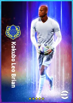 Kokubo Leo Brian eFootball 2026 player card, 76 OVR GK