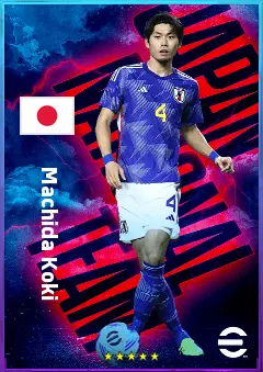 Machida Koki eFootball 2026 player card, 78 OVR CB