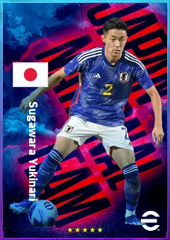 Sugawara Yukinari eFootball 2026 player card, 81 OVR RB