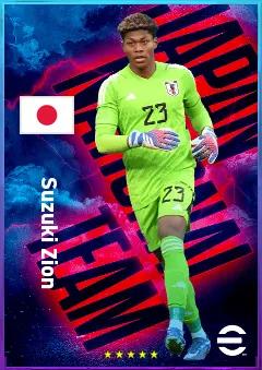 Suzuki Zion eFootball 2026 player card, 81 OVR GK