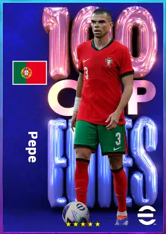 Pepe eFootball 2026 player card, 82 OVR CB