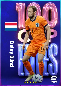 Daley Blind eFootball 2026 player card, 80 OVR CB