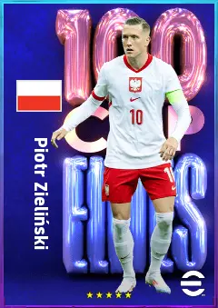 Piotr Zieliński eFootball 2026 player card, 82 OVR CMF