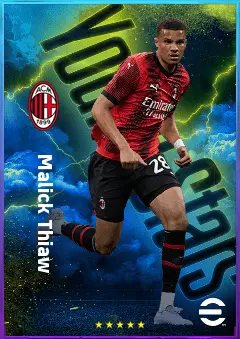 Malick Thiaw eFootball 2026 player card, 82 OVR CB