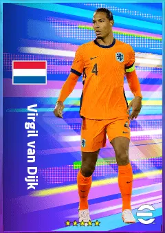 Virgil van Dijk eFootball 2026 player card, 85 OVR CB