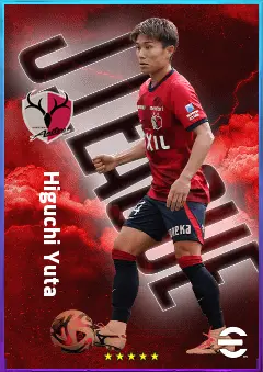 Higuchi Yuta eFootball 2026 player card, 79 OVR CMF