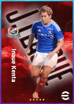 Inoue Kenta eFootball 2026 player card, 76 OVR RMF