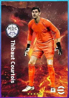 Thibaut Courtois eFootball 2026 player card, 85 OVR GK