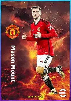 Mason Mount eFootball 2026 player card, 81 OVR AMF