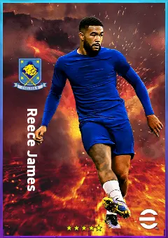 Reece James eFootball 2026 player card, 83 OVR RB