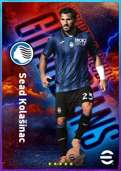 Sead Kolašinac eFootball 2026 player card, 80 OVR CB