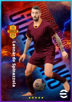 Leonardo Spinazzola eFootball 2026 player card, 81 OVR LB