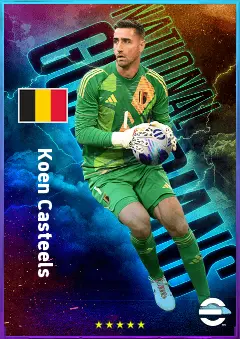 Koen Casteels eFootball 2026 player card, 83 OVR GK