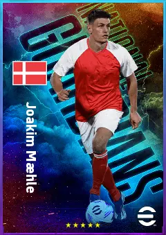 Joakim Mæhle eFootball 2026 player card, 82 OVR LB