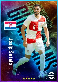 Josip Šutalo eFootball 2026 player card, 81 OVR CB