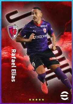 Rafael Elias eFootball 2026 player card, 77 OVR CF