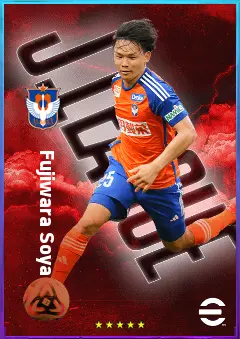 Fujiwara Soya eFootball 2026 player card, 76 OVR RB