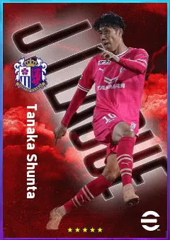 Tanaka Shunta eFootball 2026 player card, 76 OVR DMF