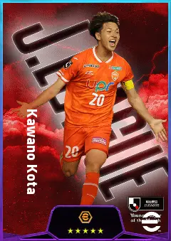 Kawano Kota eFootball 2026 player card, 76 OVR CF