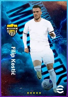 Filip Kostić eFootball 2026 player card, 81 OVR LMF