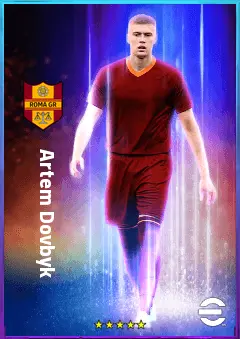 Artem Dovbyk eFootball 2026 player card, 83 OVR CF