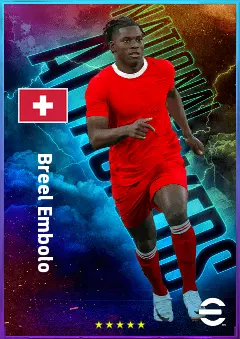 Breel Embolo eFootball 2026 player card, 80 OVR CF