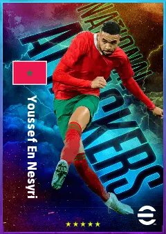 Youssef En Nesyri eFootball 2026 player card, 82 OVR CF