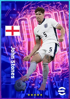John Stones eFootball 2026 player card, 83 OVR CB