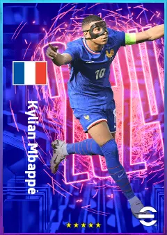 Kylian Mbappé eFootball 2026 player card, 86 OVR LWF