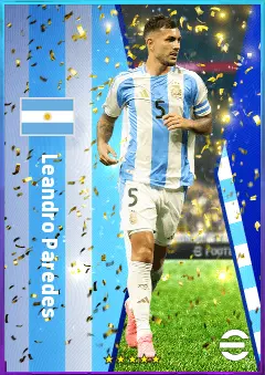 Leandro Paredes eFootball 2026 player card, 80 OVR DMF