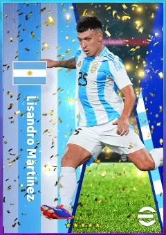 Lisandro Martínez eFootball 2026 player card, 83 OVR CB