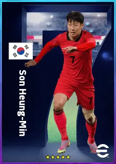 Son Heung-Min eFootball 2026 player card, 84 OVR LWF