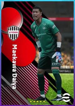 Maekawa Daiya eFootball 2026 player card, 77 OVR GK