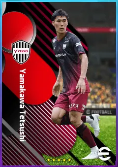 Yamakawa Tetsushi eFootball 2026 player card, 77 OVR CB
