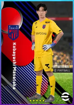 Kobayashi Masataka eFootball 2026 player card, 74 OVR GK
