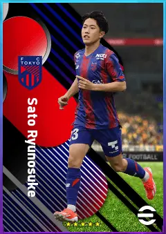 Sato Ryunosuke eFootball 2026 player card, 72 OVR AMF