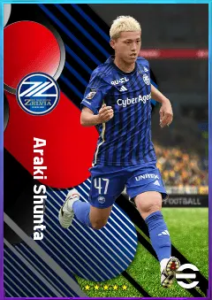 Araki Shunta eFootball 2026 player card, 76 OVR LWF