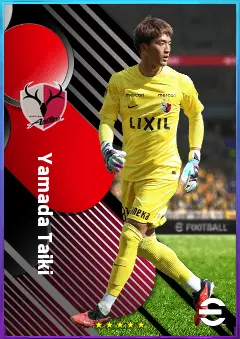 Yamada Taiki eFootball 2026 player card, 76 OVR GK