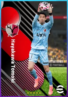 Hayakawa Tomoki eFootball 2026 player card, 78 OVR GK
