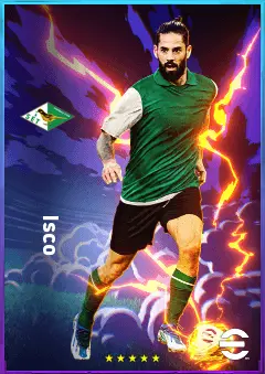Isco eFootball 2026 player card, 82 OVR AMF