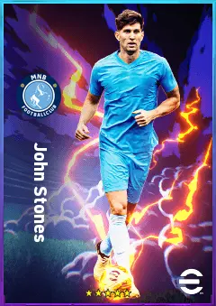 John Stones eFootball 2026 player card, 84 OVR CB
