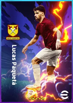Lucas Paquetá eFootball 2026 player card, 83 OVR AMF