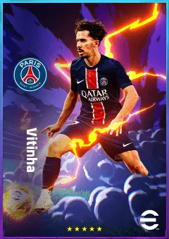 Vitinha eFootball 2026 player card, 83 OVR CMF