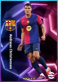 Andreas Christensen eFootball 2026 player card, 82 OVR CB