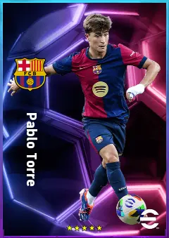 Pablo Torre eFootball 2026 player card, 80 OVR AMF