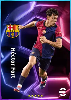 Héctor Fort eFootball 2026 player card, 80 OVR RB