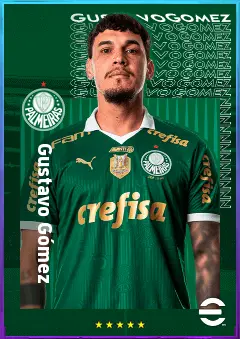 Gustavo Gómez eFootball 2026 player card, 82 OVR CB