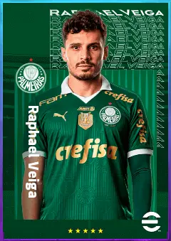Raphael Veiga eFootball 2026 player card, 81 OVR AMF